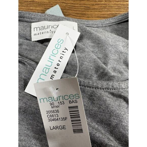 Maurices Top Womens Size L Green Lace Maternity Pregnancy Shirt Popover New - Picture 14 of 16